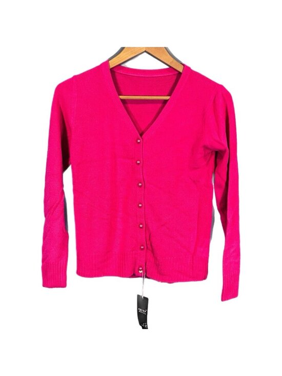Xiao Mi Hu Sweaters - Set Of 2 Dress Sweaters For Women Xiao Mi Hu 1 Color Pink 1 Light Pink Button Up
